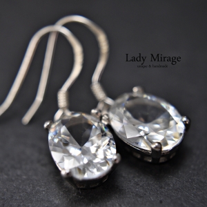Silber Ohrringe Hängend  - 925 - Funkelnde Ohrringe - Klassische Ohrringe - AAA Qualität Zirkonia -  Diamant - Handmade - Geschenk für Sie
